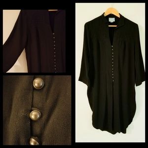 Anthro Maeve long button-down shirt